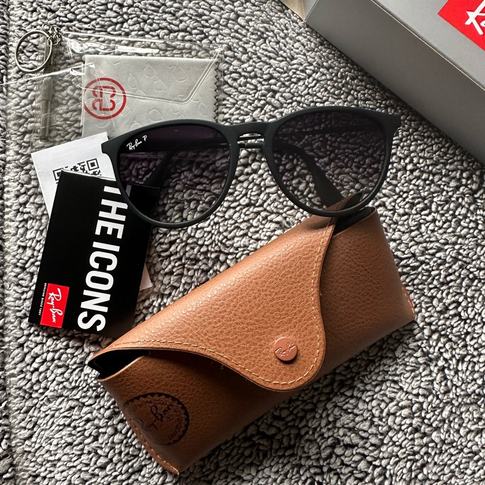 Ray-Ban Erika Polarized Sunglasses, in Black